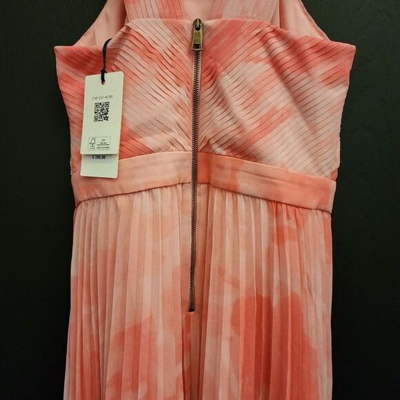 Ted Baker 'Mirelia' Cross Front Pleated Midi Dress - Coral - Picture 12 of 16